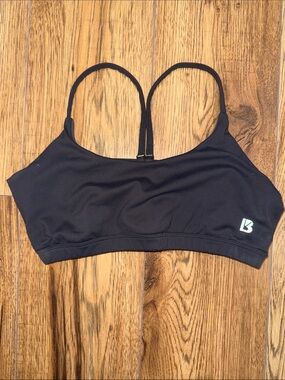 Buff bunny dark purple Strappy Sports Bra with Low Back